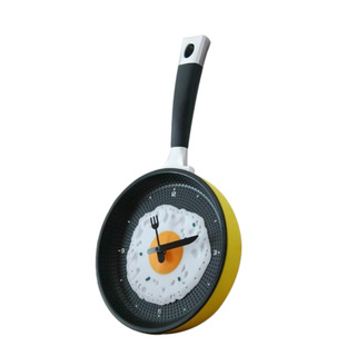 Don&#39;t know what to get for a housewarming gift? This fun novelty clock sports a pan-with-a-fried-egg design. It&#39;s a great...