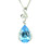 Pendant blue drop topaz chain 1403352614